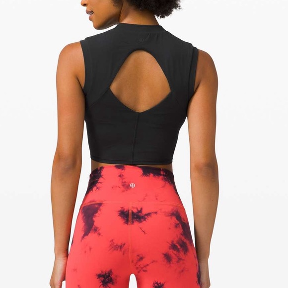 Lululemon Sweat Intention Tank Black Size 6 Nulu - Picture 9 of 11